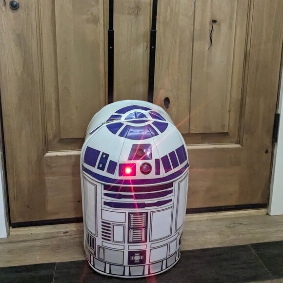 Disney Store Star Wars R2D2 Rolling Suitcase Luggage With Light And Sounds WORKS - Picture 1 of 15